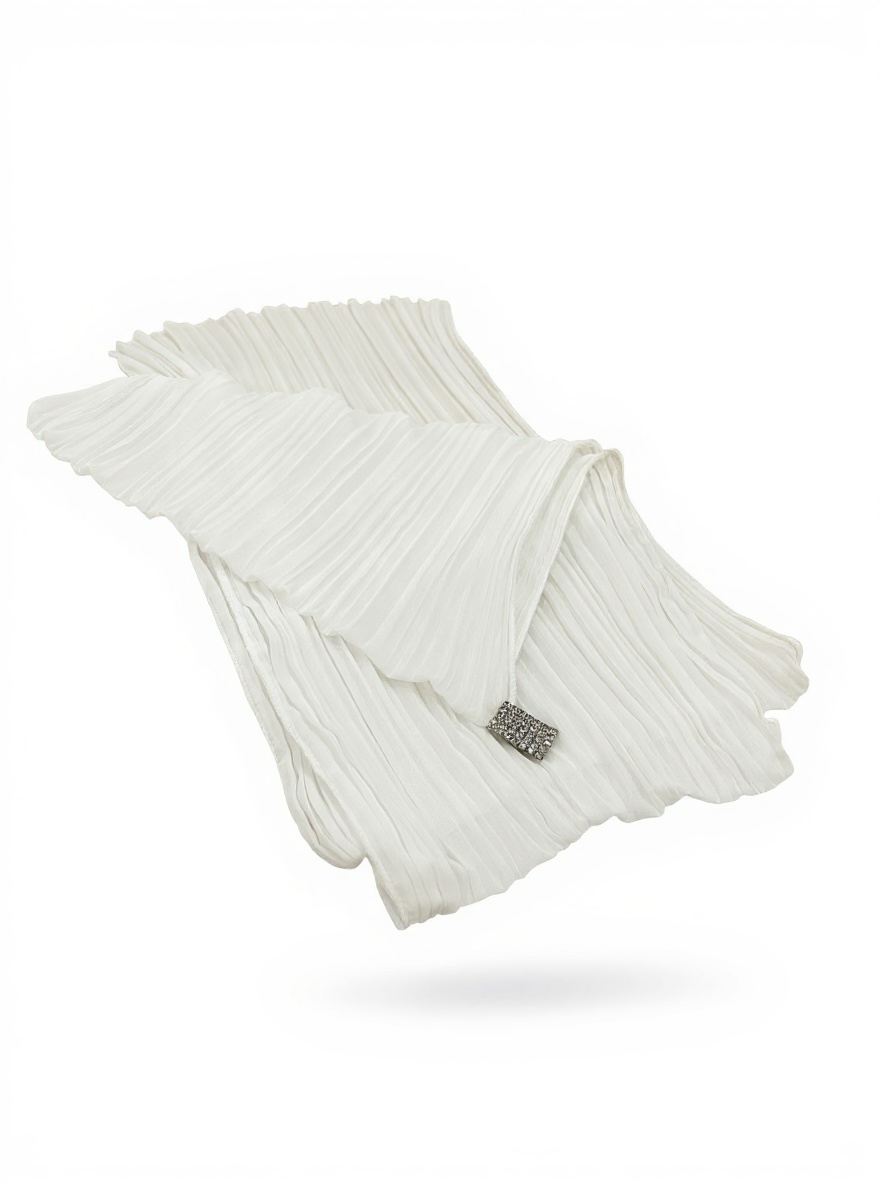 White Pleated Dress