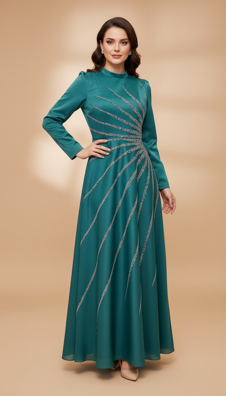 Crystal A-Line Gown