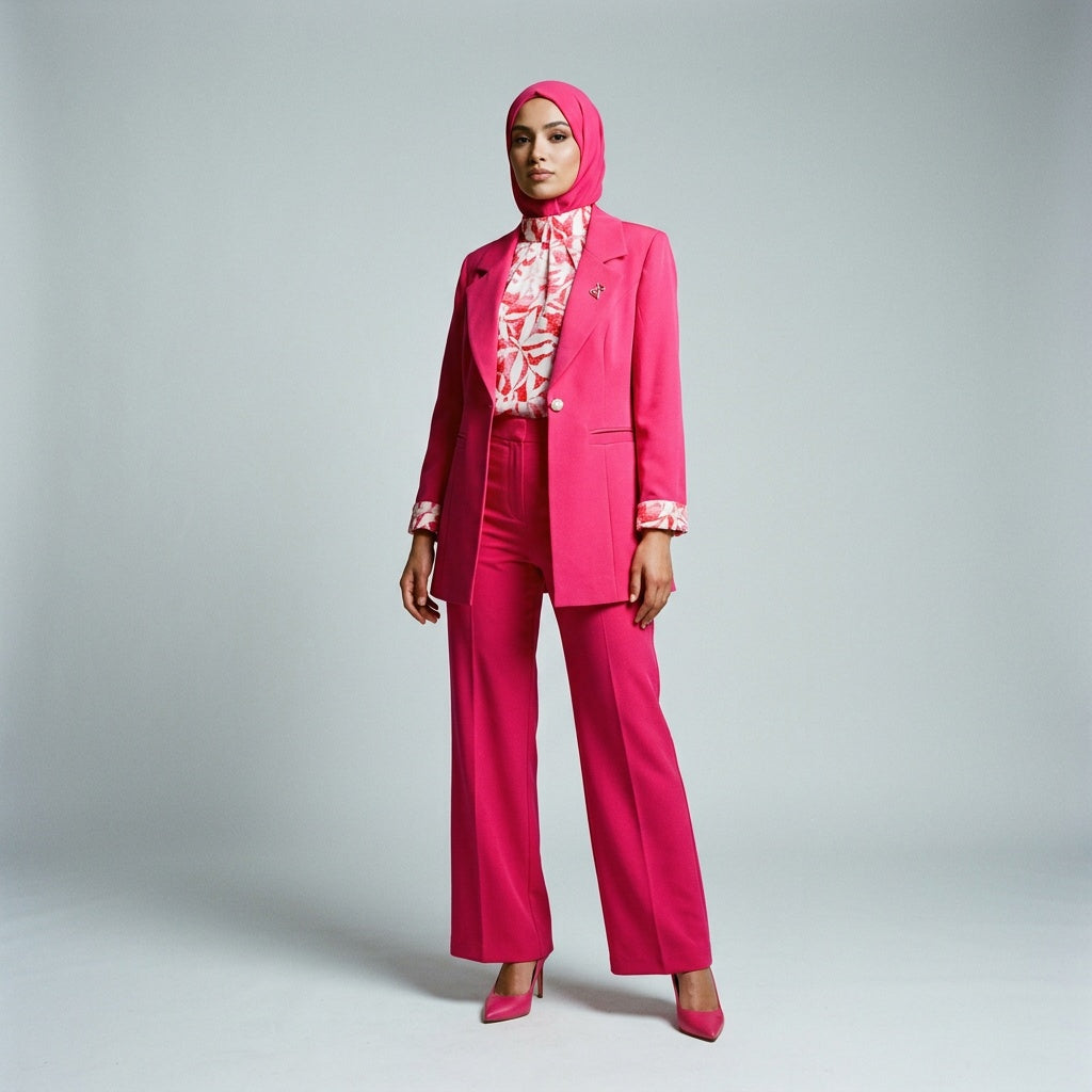 Rosé Statement Suit Set