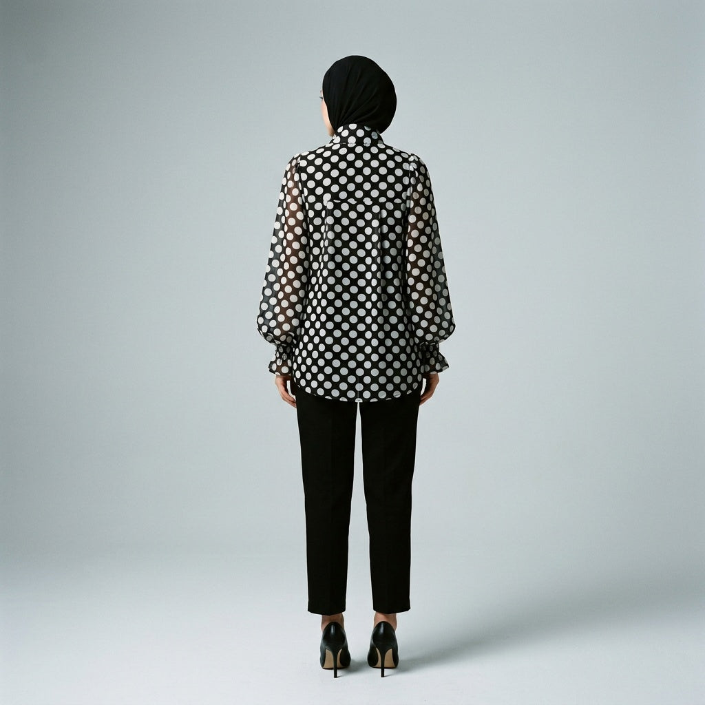 Polka Bow Blouse
