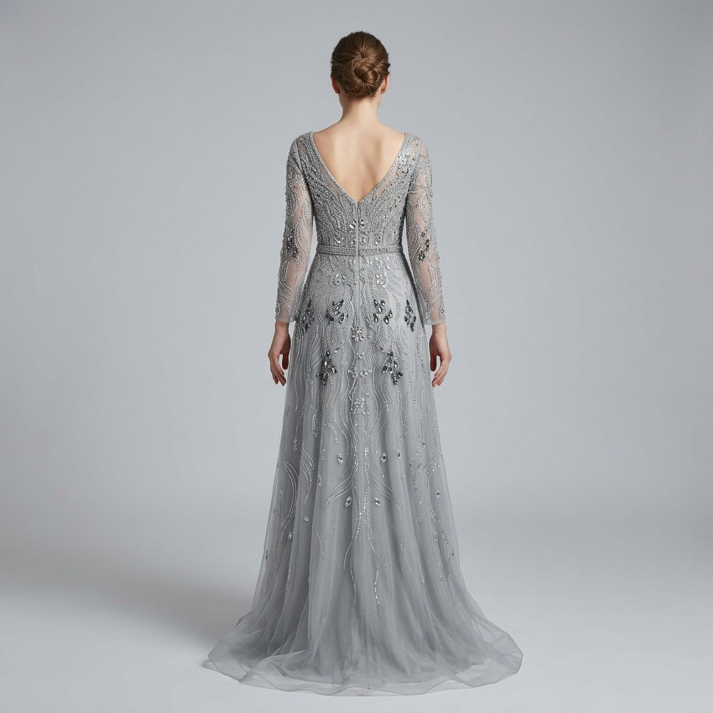 Celestial Mist Embellished Gown