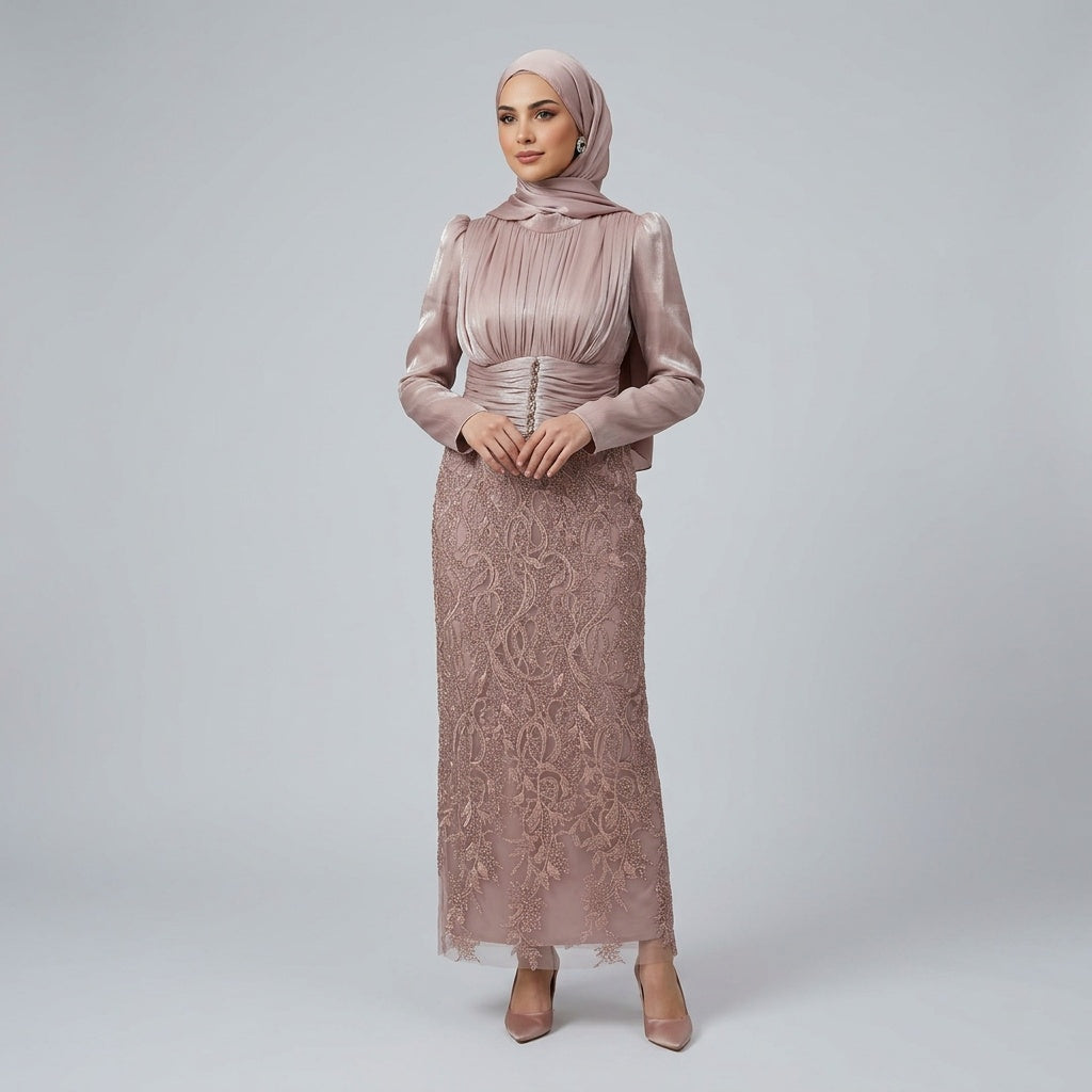 Blush Elegance Evening Gown