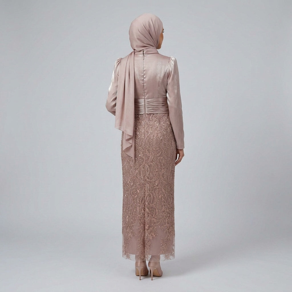 Blush Elegance Evening Gown