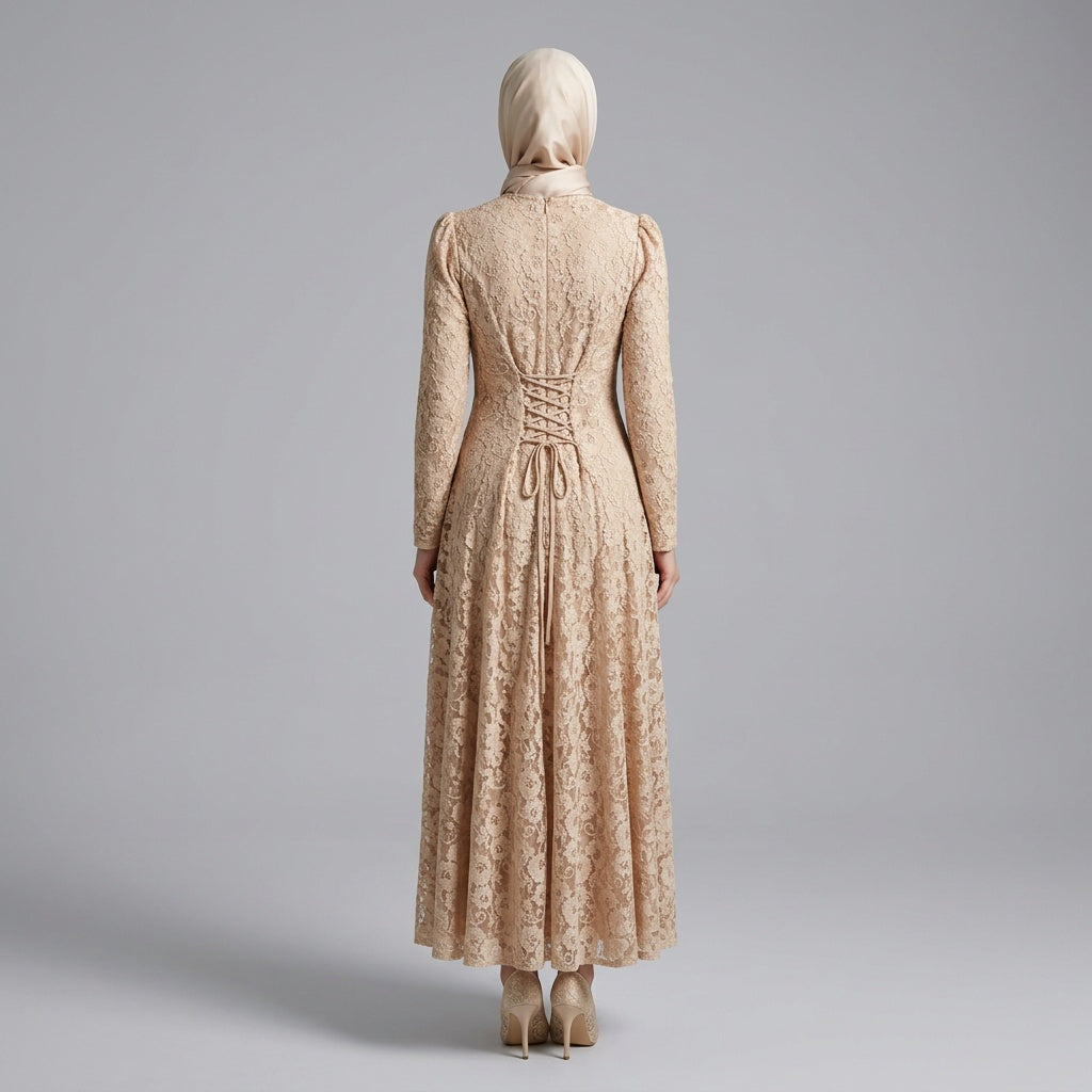 Elegant Lace A-Line Dress