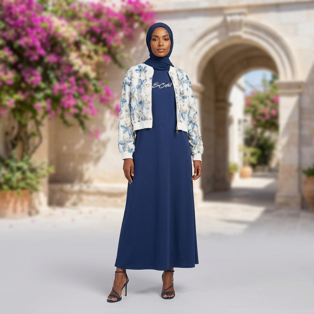 Coastal Bloom Jacket Dress Set