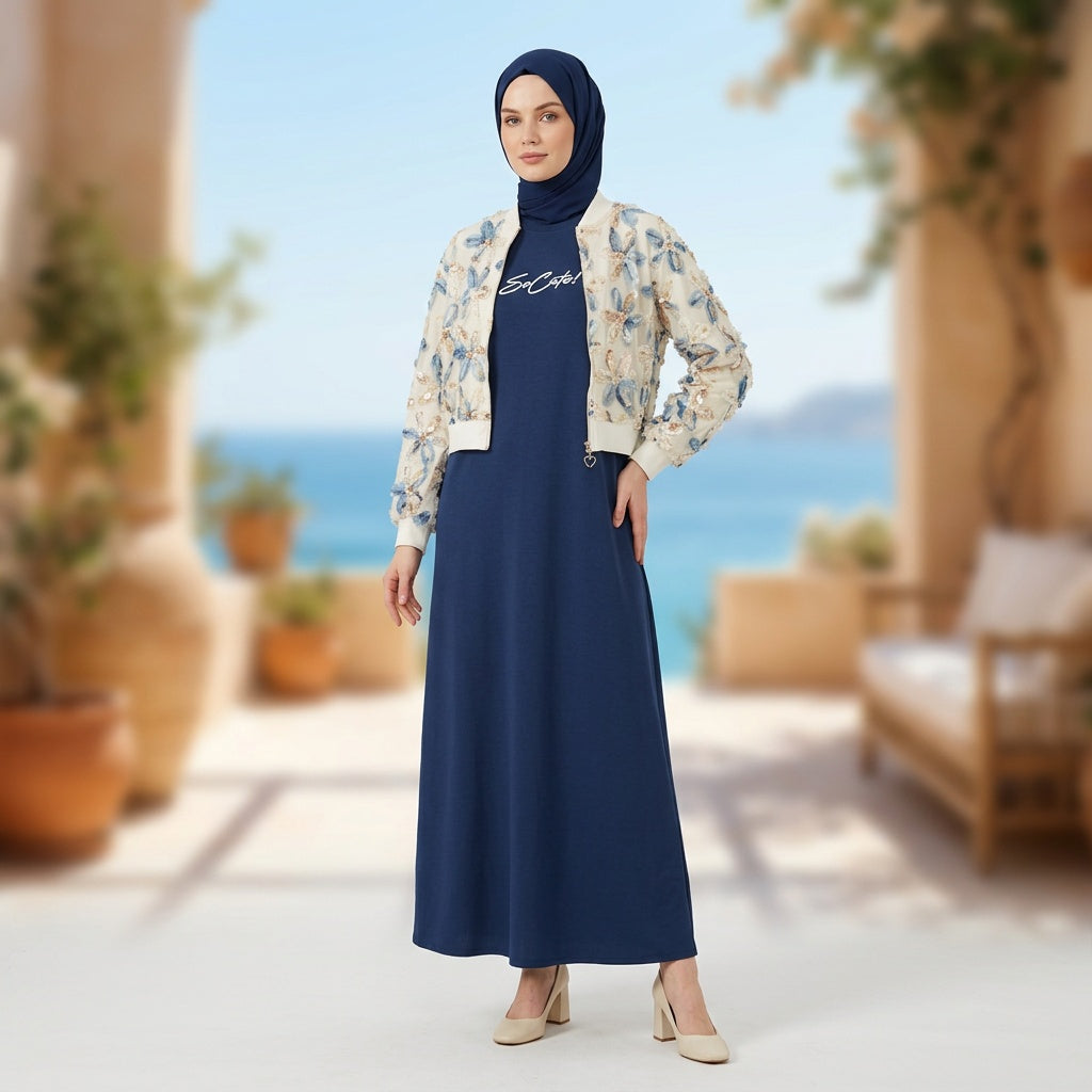 Coastal Bloom Jacket Dress Set