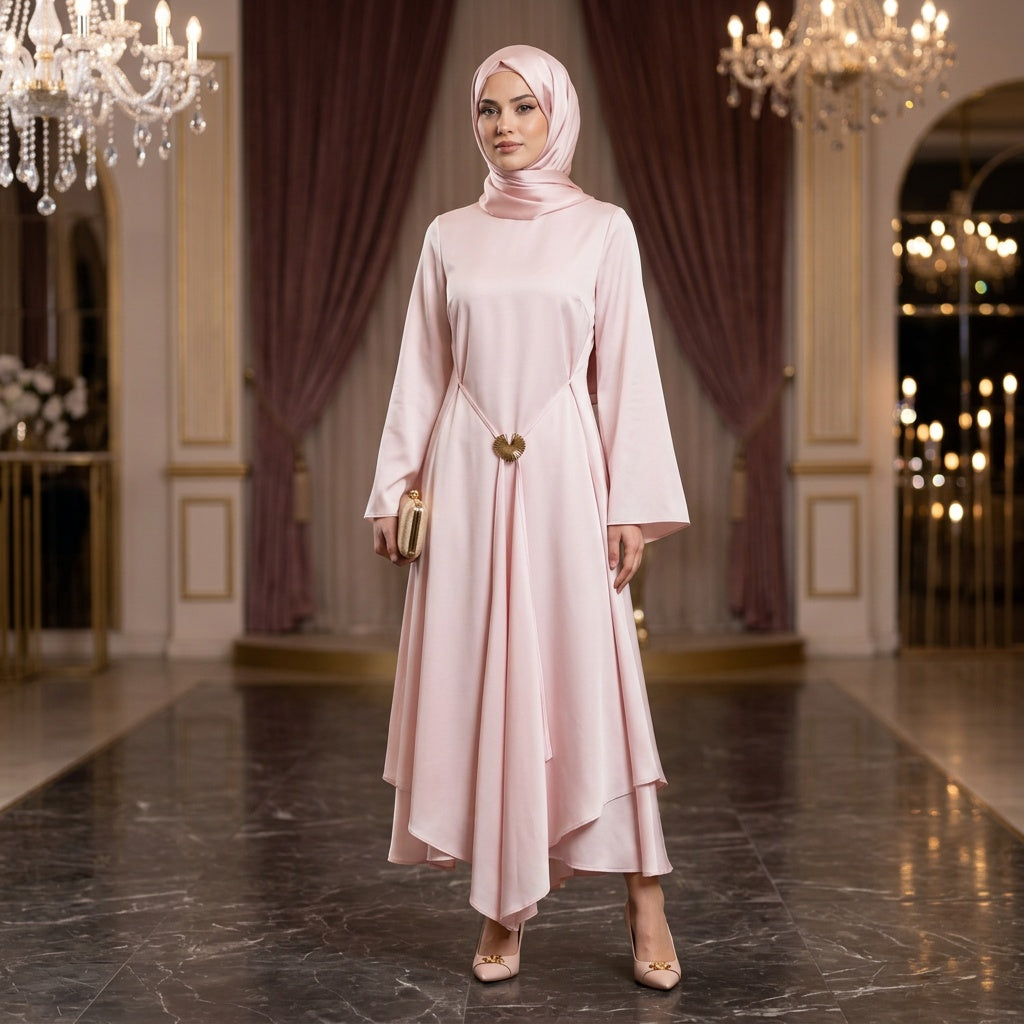 Rosabelle Asymmetrical Evening Dress