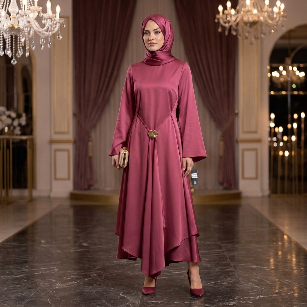 Rosabelle Asymmetrical Evening Dress