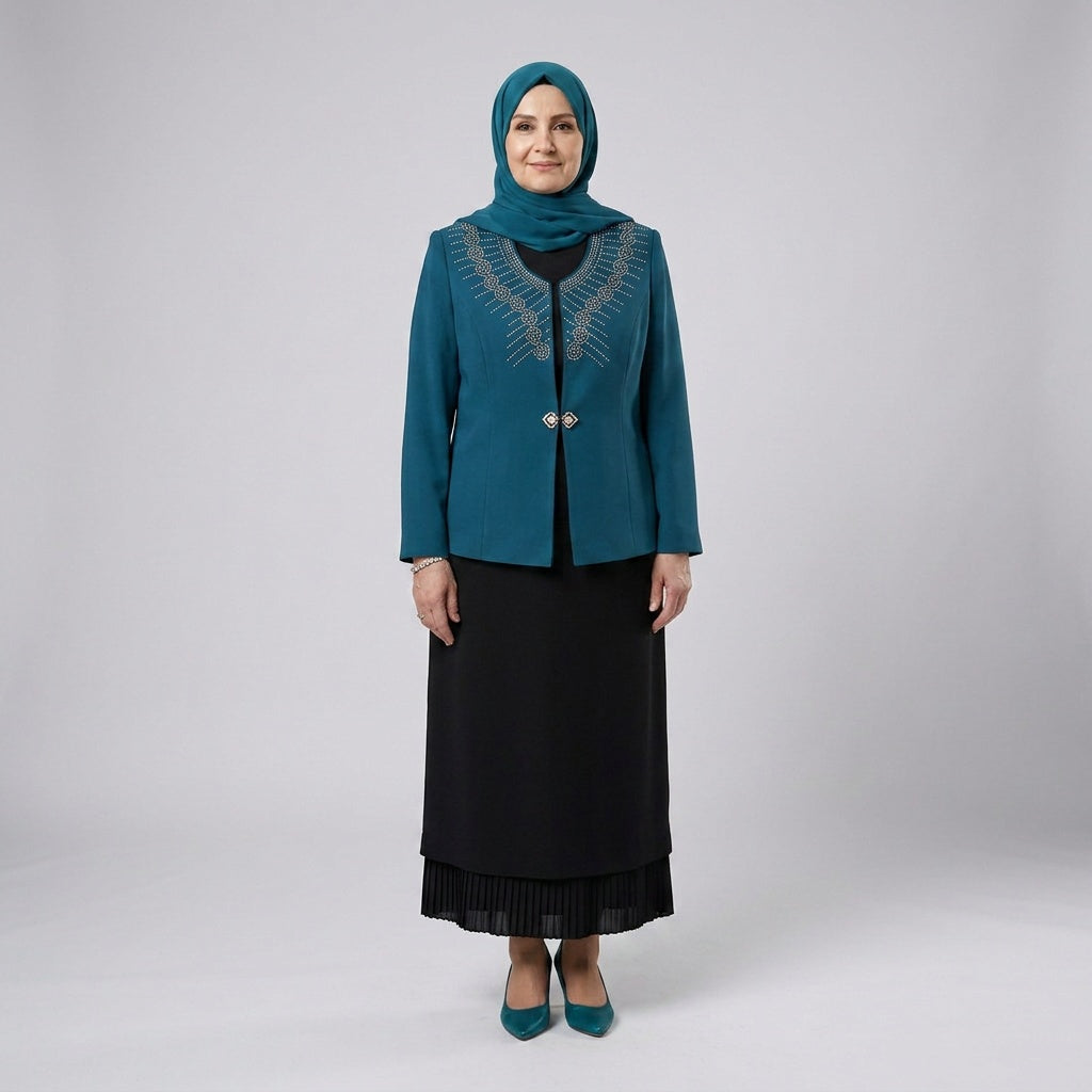 Ruby Grace Embellished Three-Piece Set