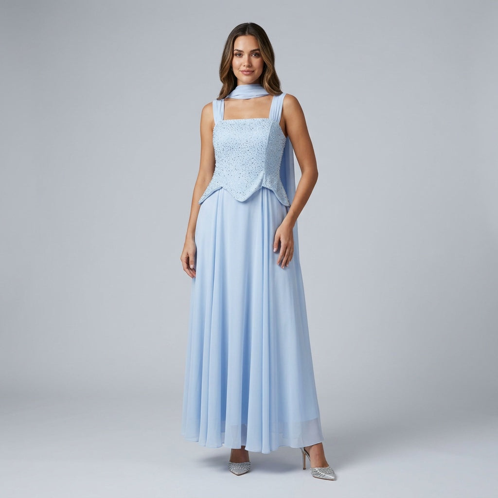 Celeste Glow Evening Gown