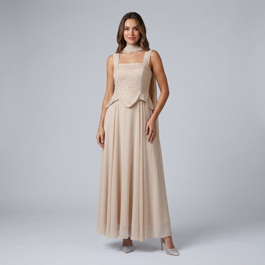 Celeste Glow Evening Gown