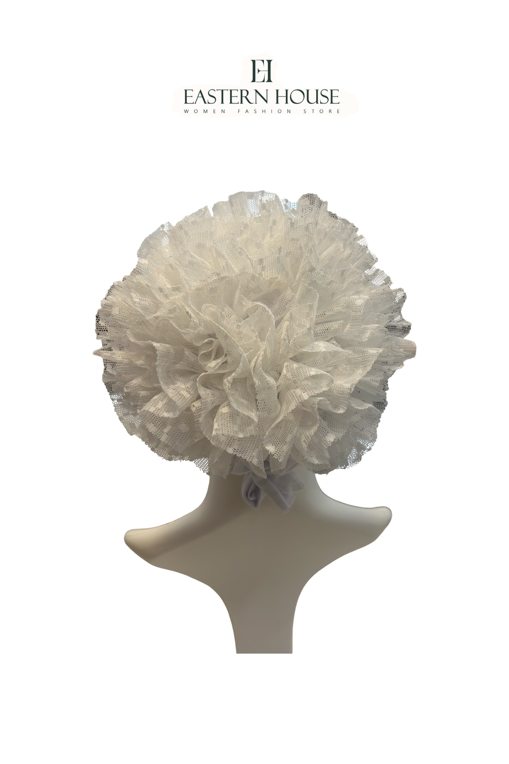 Ruffled Under Cap Back Tie