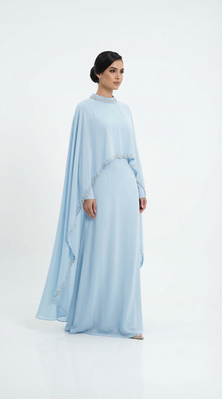 Elara Gawn with Cape Overlay