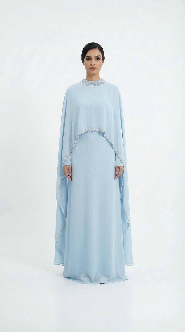 Elara Gawn with Cape Overlay