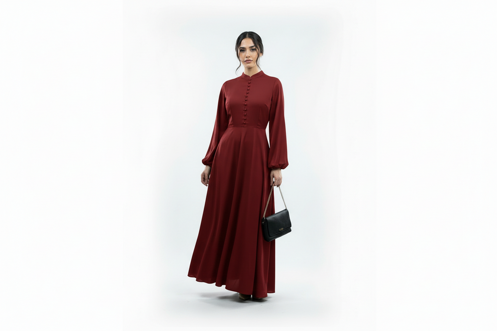 Wesam’s Maxi Dress Bell Sleeve