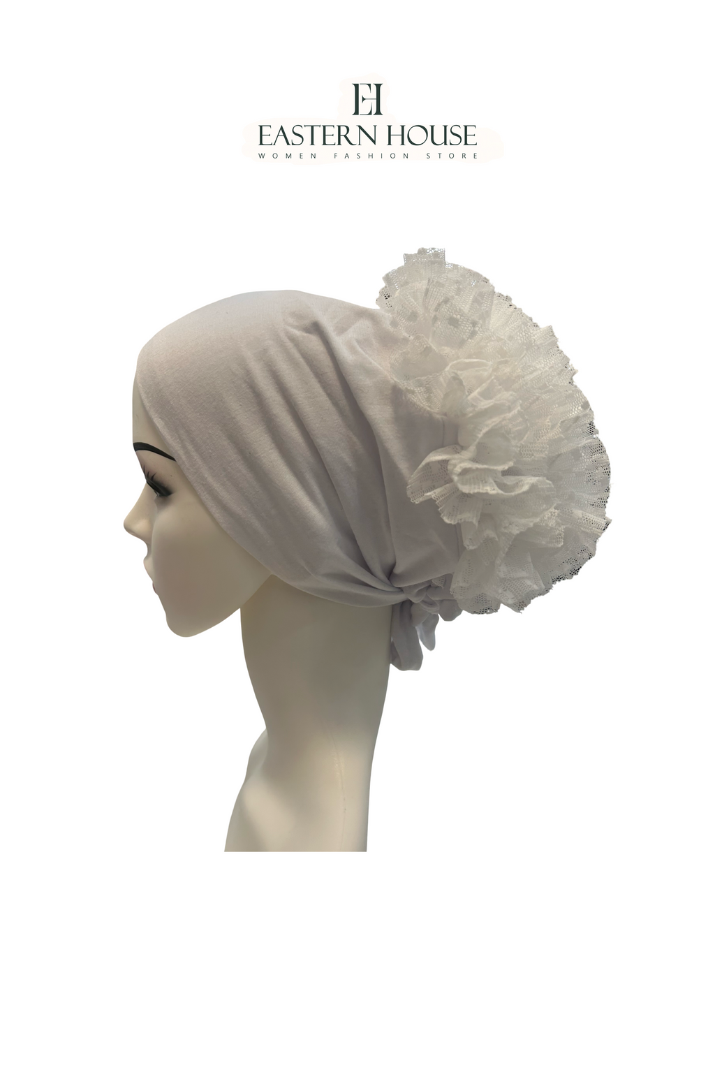 Ruffled Under Cap Back Tie
