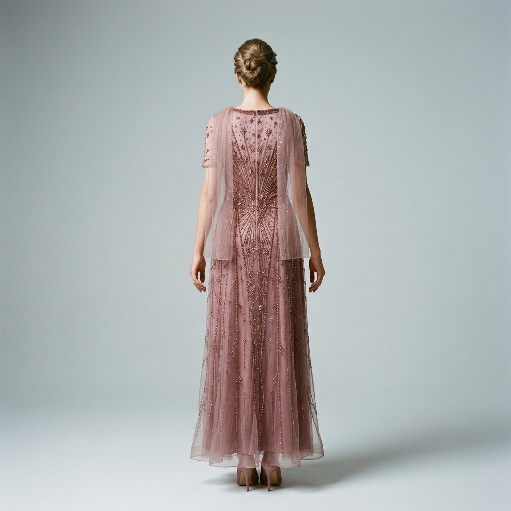 Elara Rose Beaded Maxi Dress