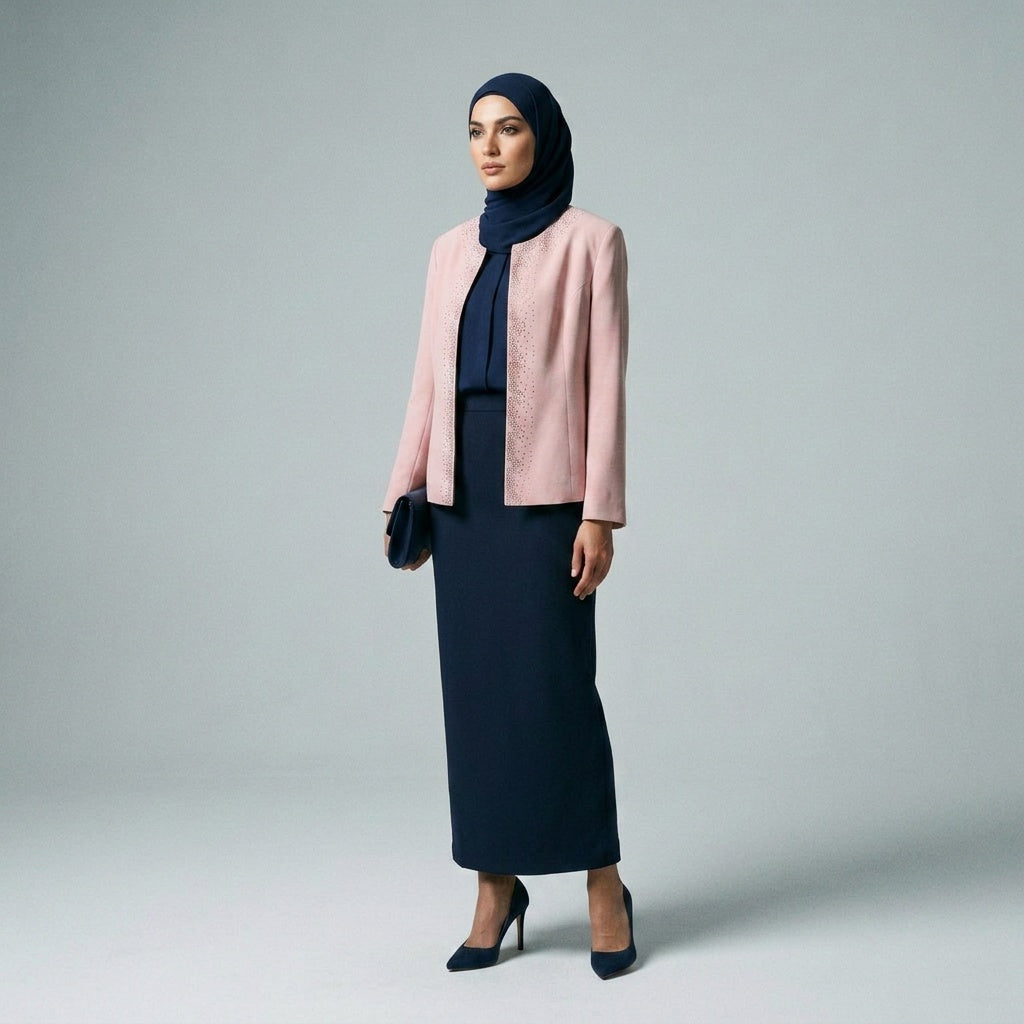 Blush & Navy Elegance Set