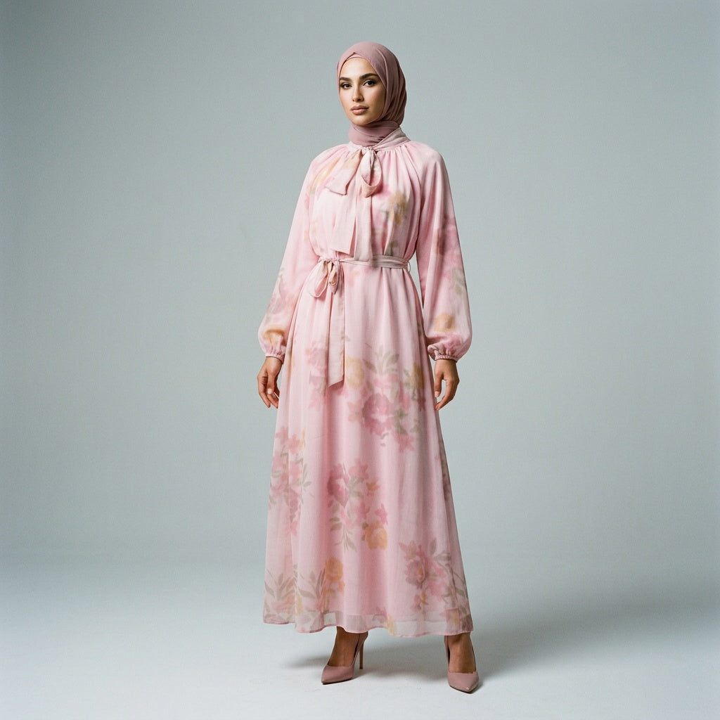 Rosalie Floral Bow Maxi Dress