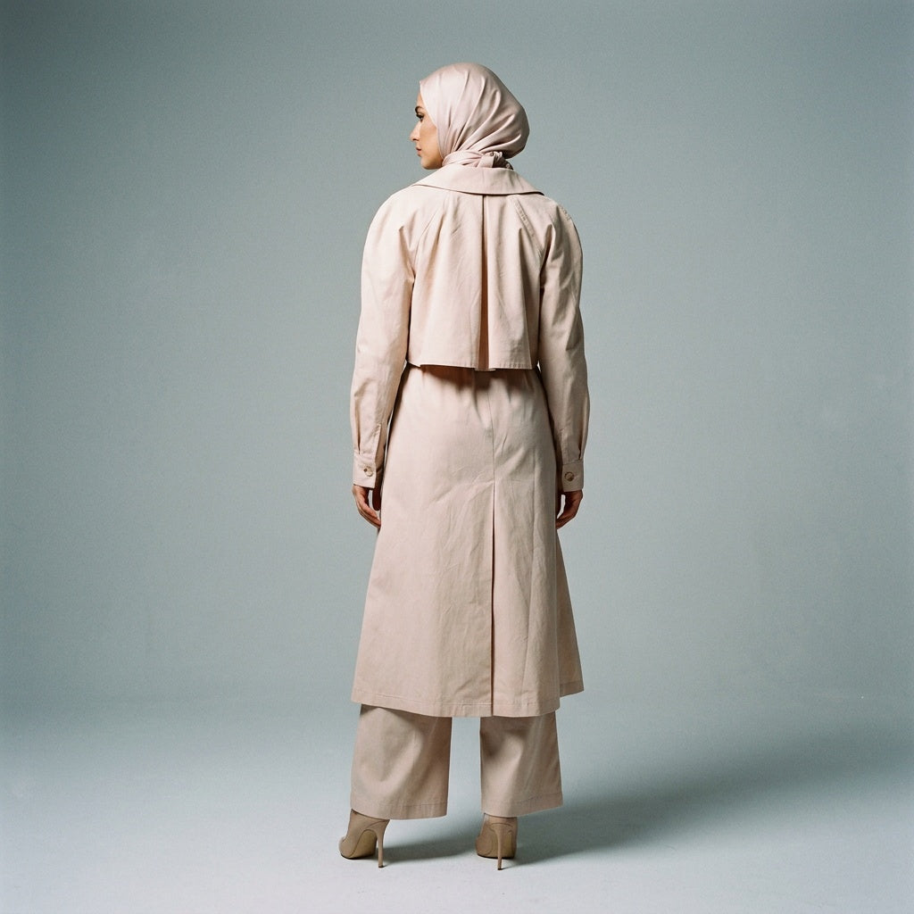 Elegant Layered Trench Coat