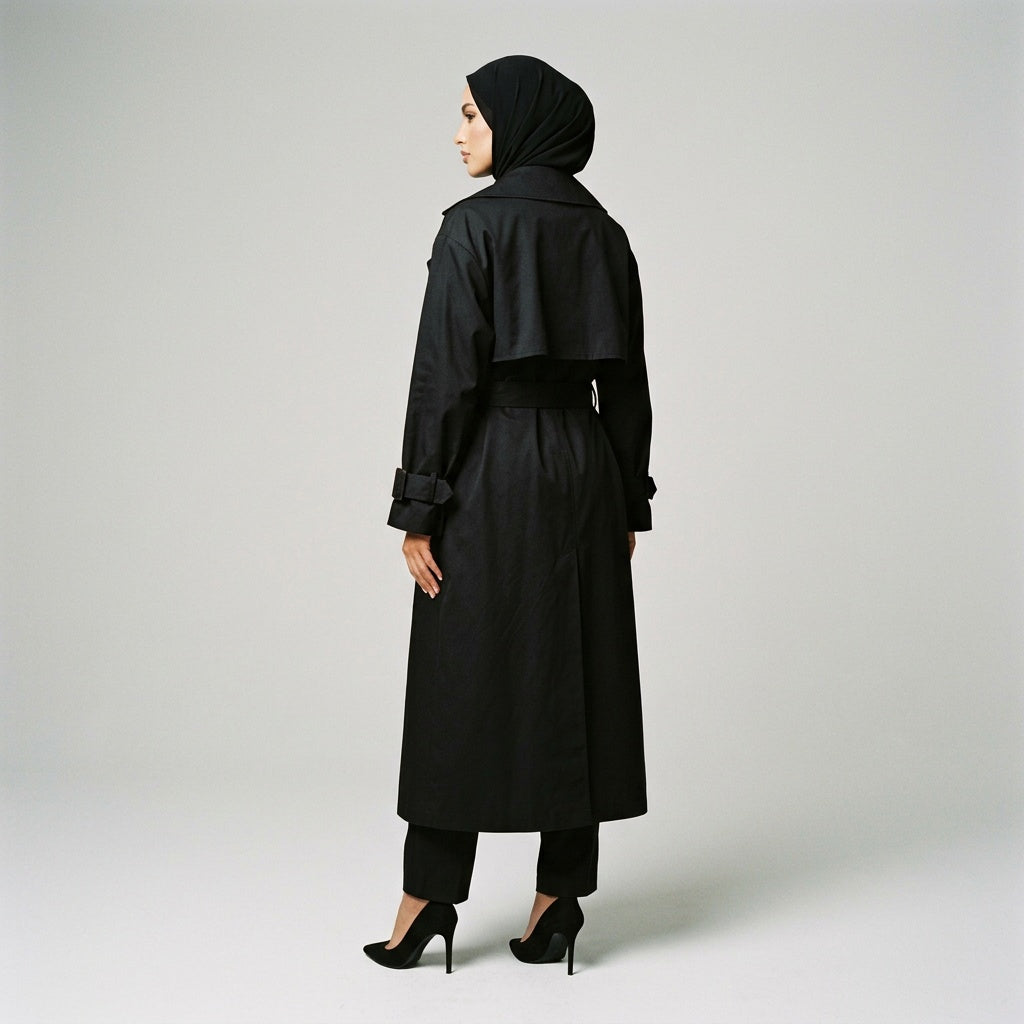 Classic Double-Breasted Trench Coat