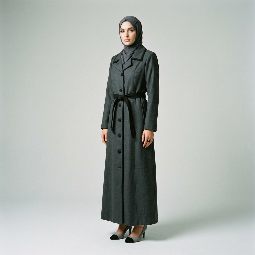 Tailored Elegance Long Coat